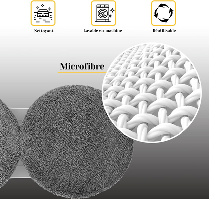 Tampons de nettoyage microfibre pour robots lave-vitres